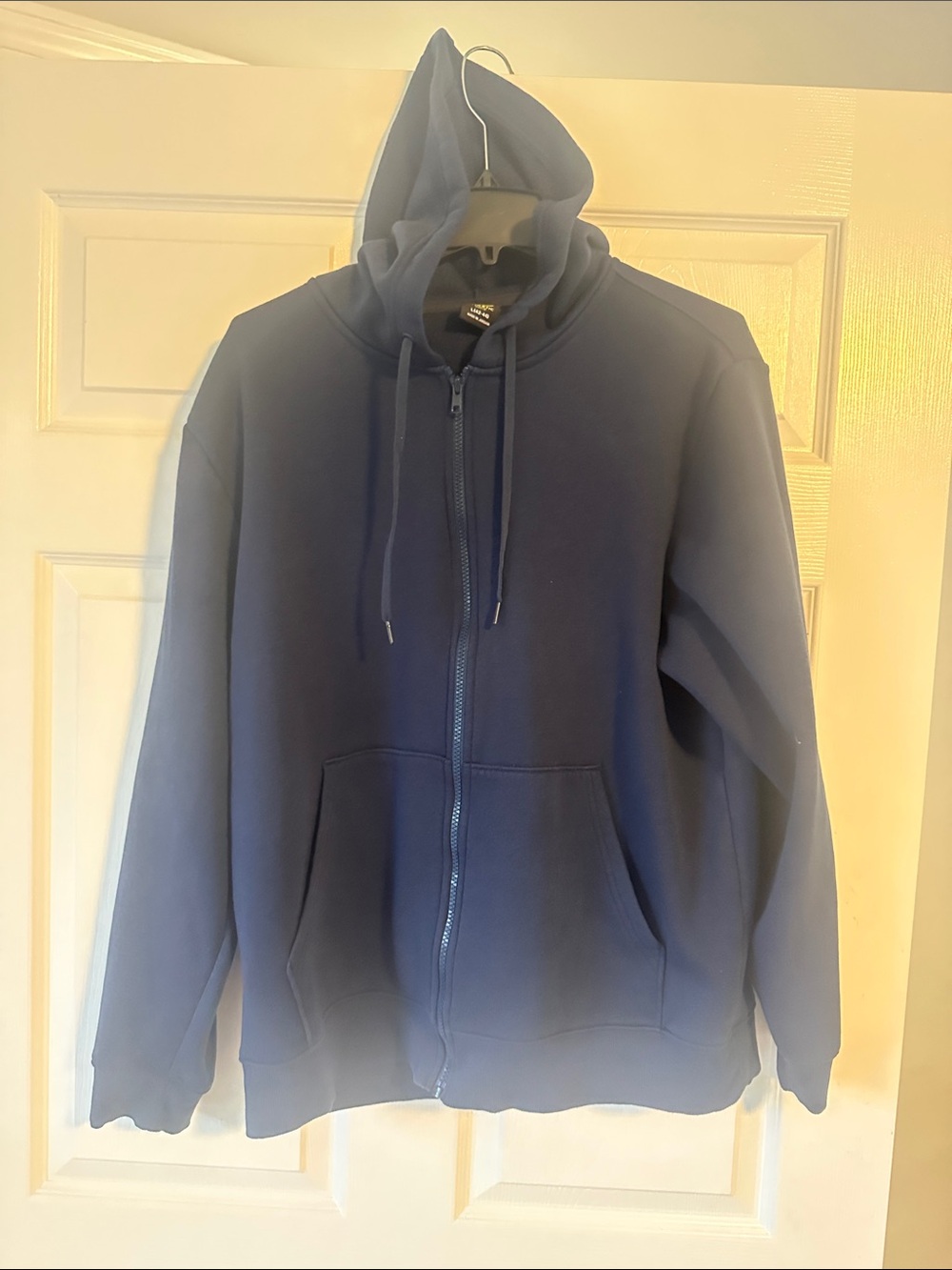 Athletic Works Navy Full-Zip Hooded Sweatshirt